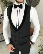 Load image into Gallery viewer, Black Slim-Fit Tuxedo - 4 Piece

