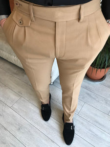 Hudson Camel Slim-Fit Pants