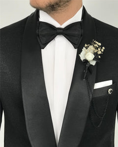 Armstrong Black Slim-Fit Tuxedo