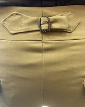 Load image into Gallery viewer, SleekCraft Double Buckled Corset Belt Pleated Camel Pants
