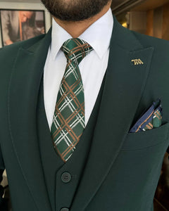 Royce Clayton Slim-Fit Solid Green Suit