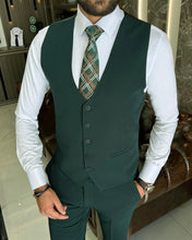 Load image into Gallery viewer, Royce Clayton Slim-Fit Solid Green Suit
