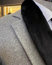 Load image into Gallery viewer, Nebraska Slim Fit Gray Overcoat
