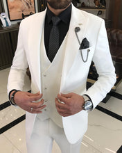 Load image into Gallery viewer, Everett Slim-Fit Solid Ivory Suit
