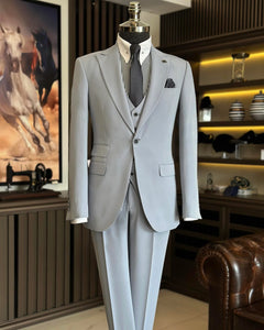 Royce Laverty Slim-Fit Solid Light Blue Suit