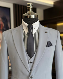 Royce Laverty Slim-Fit Solid Light Blue Suit