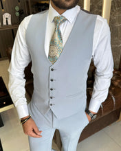 Load image into Gallery viewer, Royce Laverty Slim-Fit Solid Light Blue Suit
