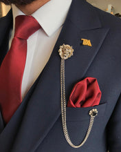Cargar imagen en el visor de la galería, Everett Slim-Fit Solid Navy Blue Suit
