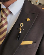 Cargar imagen en el visor de la galería, Hank Slim-Fit Solid Brown Suit
