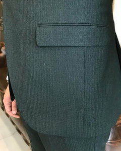 Elliott Slim-Fit Solid Green Suit