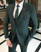 Carica l&#39;immagine nel visualizzatore di Gallery, Elliott Slim-Fit Solid Green Suit

