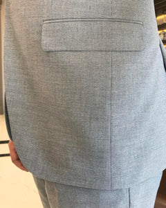Everett Slim-Fit Solid Gray Suit
