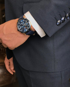 Everett Slim-Fit Solid Navy Blue Suit