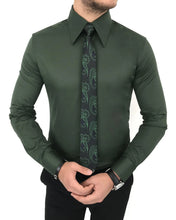 Load image into Gallery viewer, Olivier Lavoie Trim Fit Solid Color Dress Shirt
