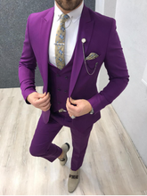 Laden Sie das Bild in den Galerie-Viewer, Zaire Purple Slim Fit Suit
