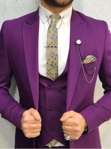 Zaire Purple Slim Fit Suit