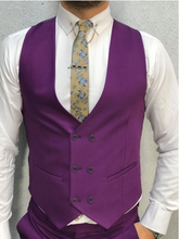 Load image into Gallery viewer, Zaire Purple Slim Fit Suit
