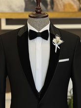 Load image into Gallery viewer, Black Slim-Fit Tuxedo - 4 Piece
