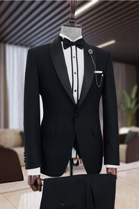 Black Slim-Fit Tuxedo - 3 Piece
