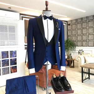 Bernard Navy Blue Slim-Fit Tuxedo