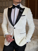 Load image into Gallery viewer, Armstrong White Slim-Fit Tuxedo
