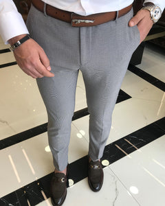 Aulus Gray Slim Fit Pants