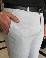Load image into Gallery viewer, Dominic Gray Slim Fit Solid Pants
