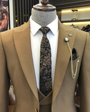 Load image into Gallery viewer, Bennett Slim-Fit Solid Brown Suit
