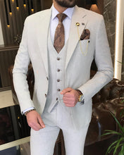 Load image into Gallery viewer, Malcolm Slim-Fit Solid Beige Suit
