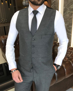 Malcolm Slim-Fit Solid Anthracite Suit