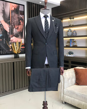 Load image into Gallery viewer, Anthracite Solid Slim Fit Suit
