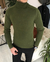 Load image into Gallery viewer, Solid Tech Knit Turtleneck Sweater
