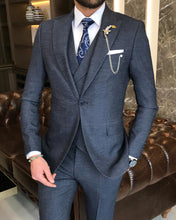 Load image into Gallery viewer, Harland Slim-Fit Dark Blue Suit

