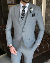 Load image into Gallery viewer, Colin Slim-Fit Solid Gray Suit
