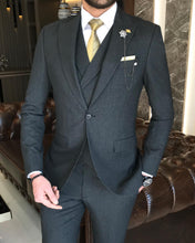 Load image into Gallery viewer, Beau Slim-Fit Solid Anthracite Suit
