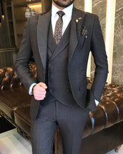 Load image into Gallery viewer, Desmond Slim-Fit Solid Brown Suit
