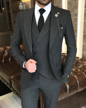 Load image into Gallery viewer, Beau Slim-Fit Black Suit
