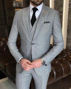 Donovan Slim-Fit Gray Suit