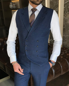Colin Slim-Fit Solid Blue Suit