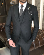 Load image into Gallery viewer, Joseph Slim-Fit Solid Black Suit
