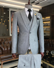 Load image into Gallery viewer, Donovan Slim-Fit Gray Suit
