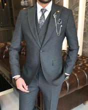 Load image into Gallery viewer, Joseph Slim-Fit Solid Anthracite Suit
