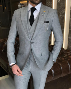 Donovan Slim-Fit Gray Suit