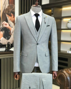 Harland Slim-Fit Solid Gray Suit