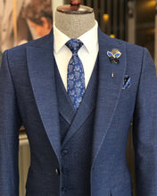 Load image into Gallery viewer, Colin Slim-Fit Solid Blue Suit
