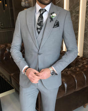 Load image into Gallery viewer, Colin Slim-Fit Solid Gray Suit
