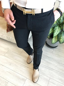 Hudson Black Slim-Fit Pants