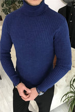 Load image into Gallery viewer, Turtleneck Ribbed Knit Sweater
