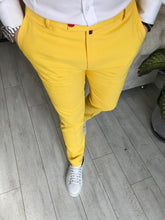 Load image into Gallery viewer, Devon Yellow Slim-Fit Pants
