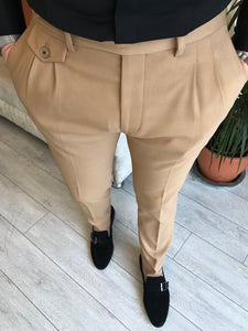 Hudson Camel Slim-Fit Pants